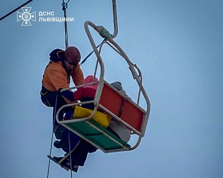 На горі Захар Беркут завершили порятунок застряглих туристів: 78 людей зняли з підйомника