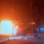 Ворожий безпілотник влучив у дитячий майданчик біля пам’ятника Степану Бандері у Львові