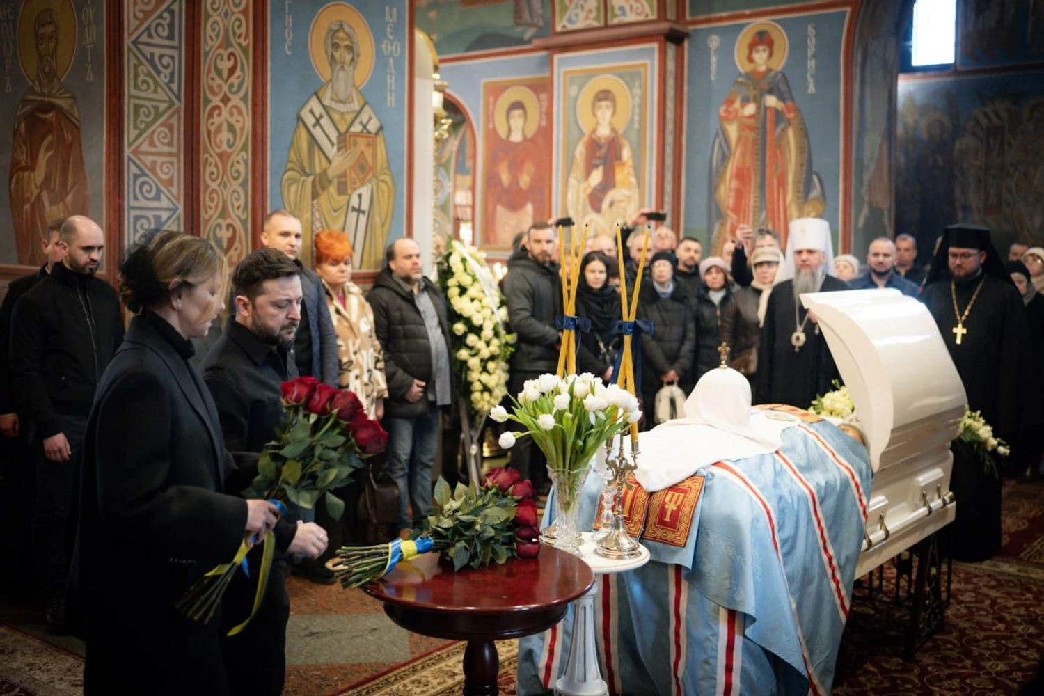 Зеленський попрощався з Патріархом Філаретом та оцінив його роль в історії України