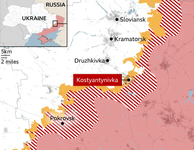 Бої точаться вже всередині Костянтинівки, росіяни нарощують присутність у місті – BBC